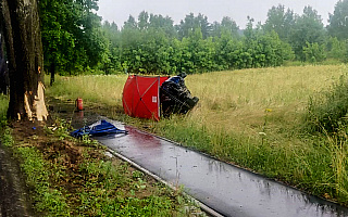 Tragiczny wypadek w Jonkowie koło Olsztyna. Nie żyje 29-latka